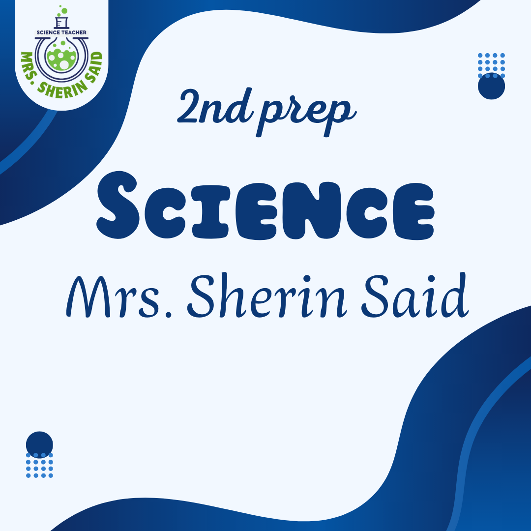 Science 2nd Prep – Mrs.Sherin Said